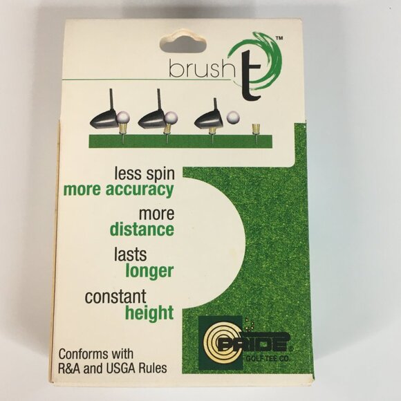 Brush T Golf Driver Tees New 3 Pack Lasts Longer More Distance Pride Golf Tee - Picture 2 of 8